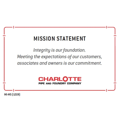 Mission Statement / Statement of Values Card