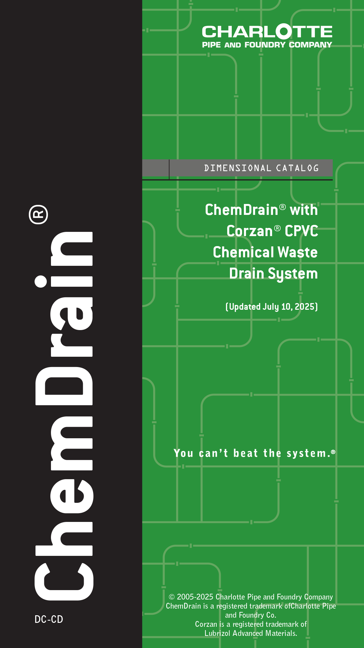 Dimensional Catalog - ChemDrain, pocket size